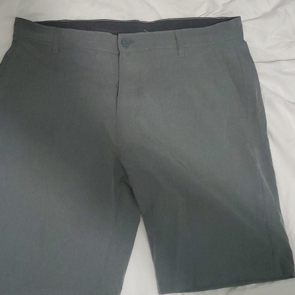 Gray Burnside board shorts